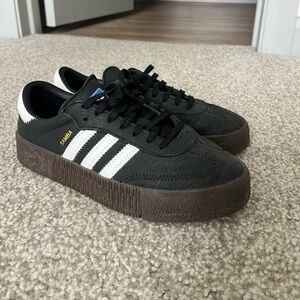 Adidas Sambarose “Core Black” Sneakers - women’s 7